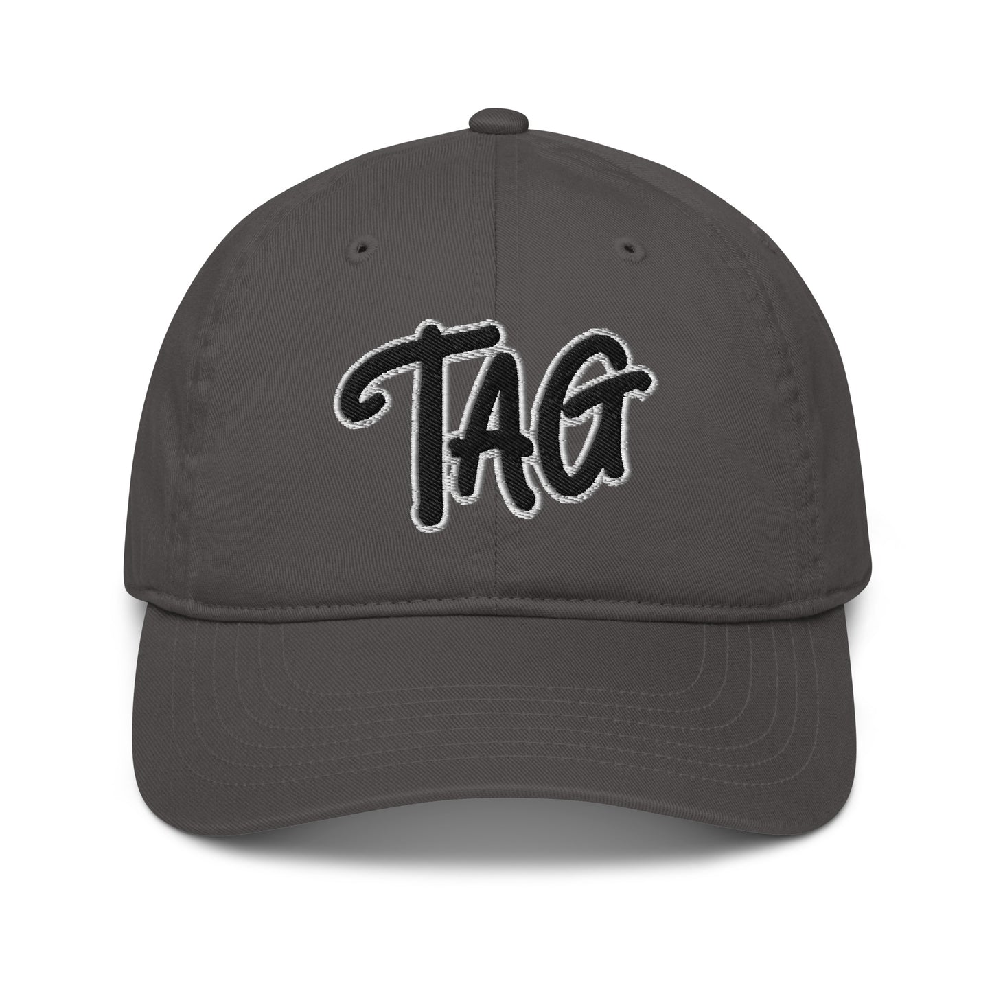 TAG Scribble Organic Dad Hat / Charcoal