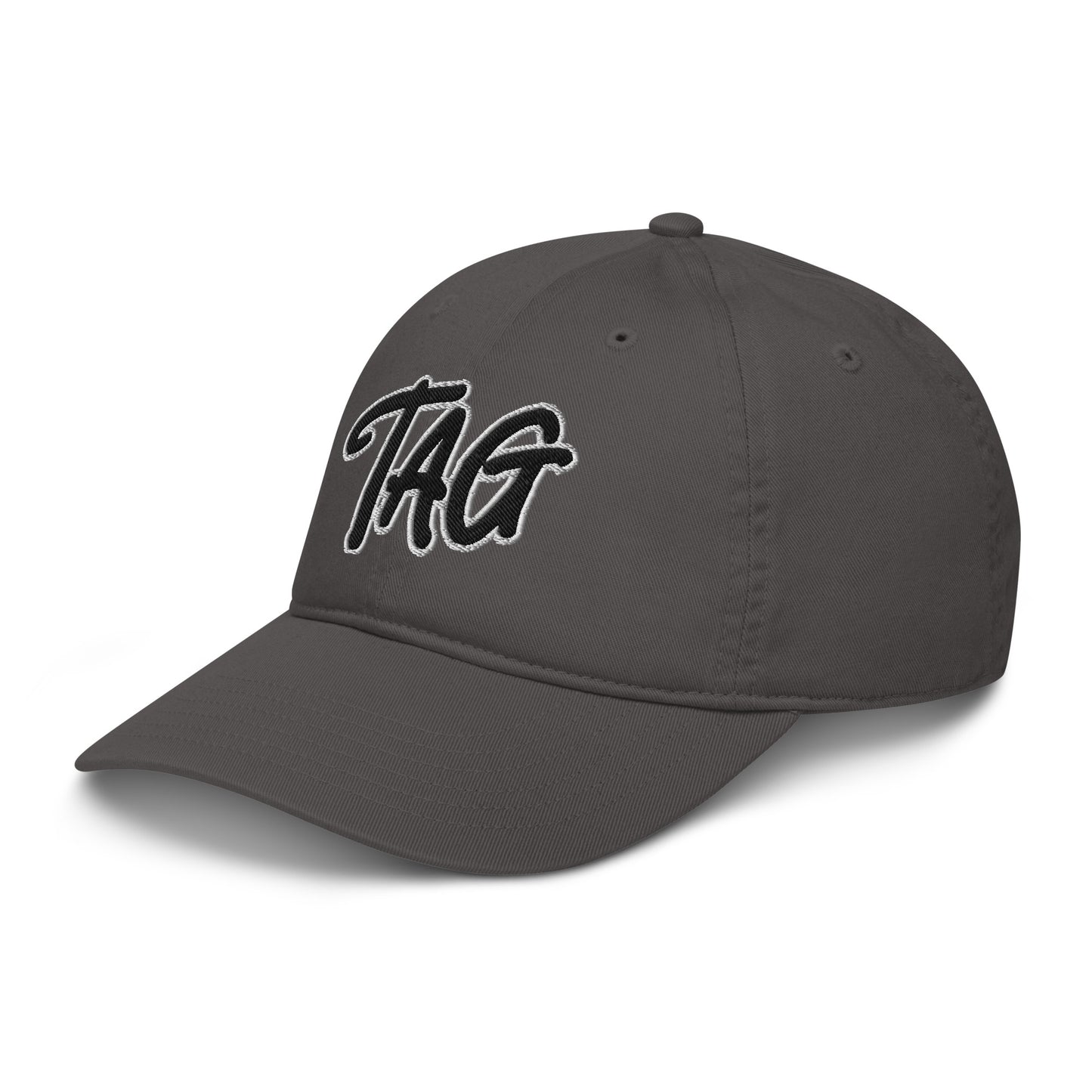 TAG Scribble Organic Dad Hat / Charcoal