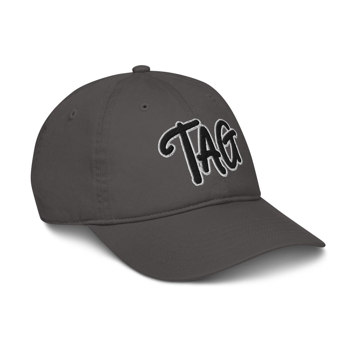 TAG Scribble Organic Dad Hat / Charcoal